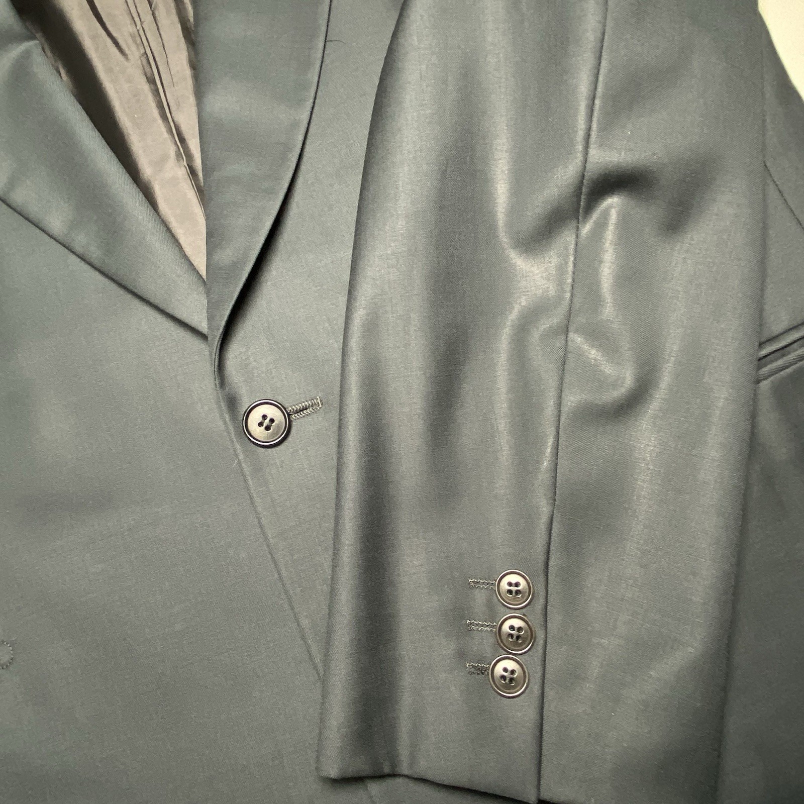 90s Pal Zileri Loro Piana Suit 2 Piece 42L (36×33 Cuffed) 2B0V Triple Pleated