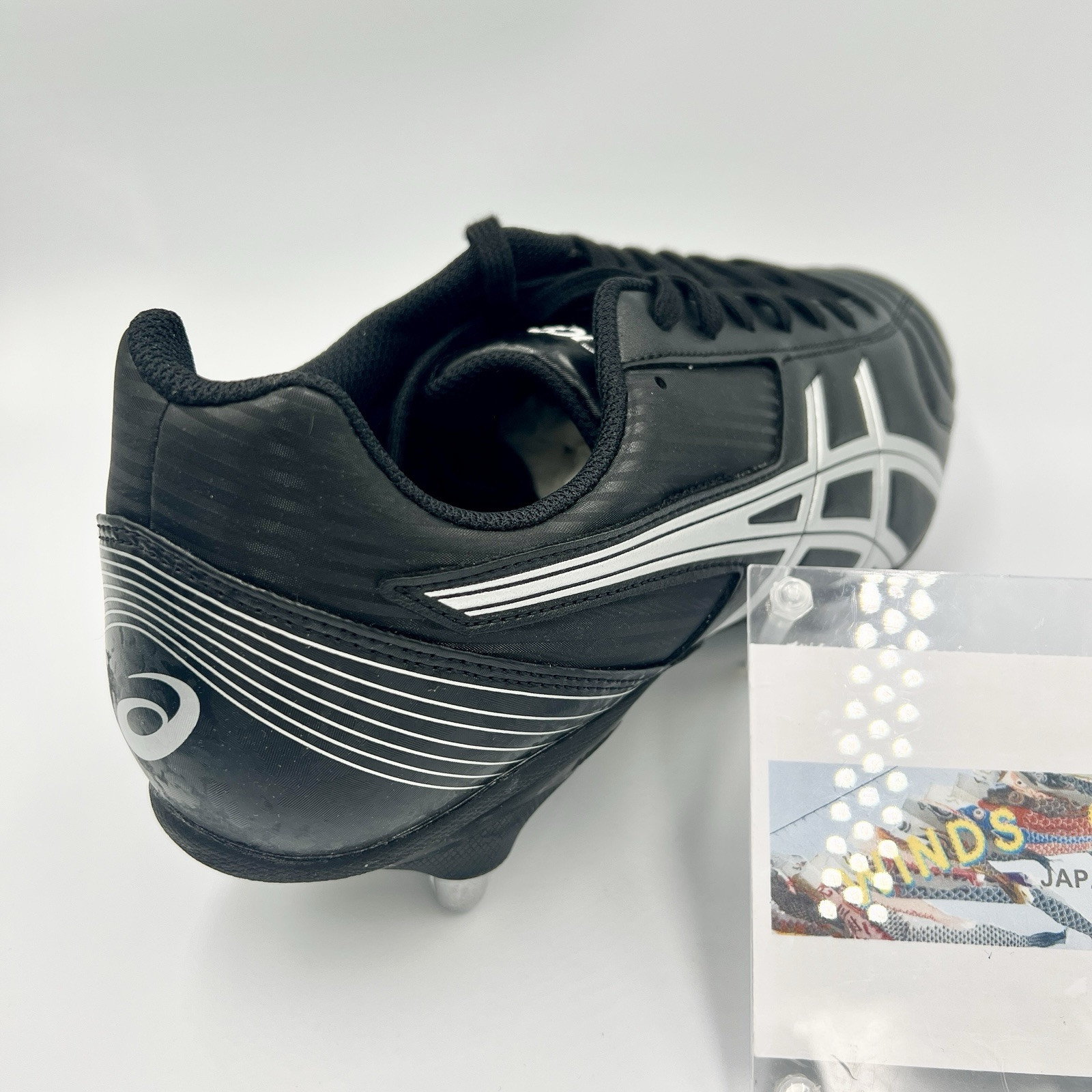 ASICS LETHAL TACKLE “WIDE” P507Y.003 Black Pure Silver Rugby Cleats US4-15
