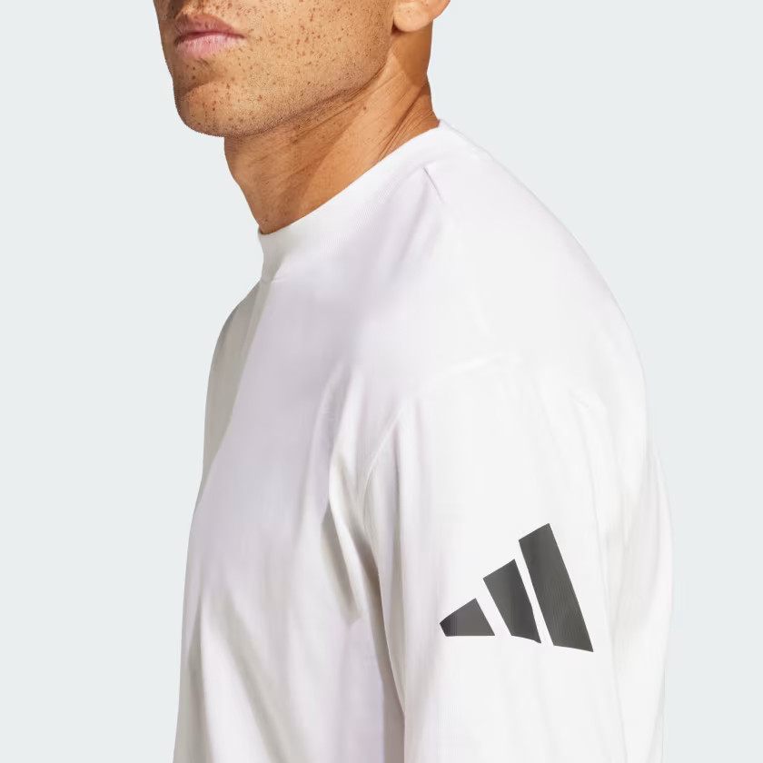 adidas men Essentials Loose Fit 3 Bar Logo Tee
