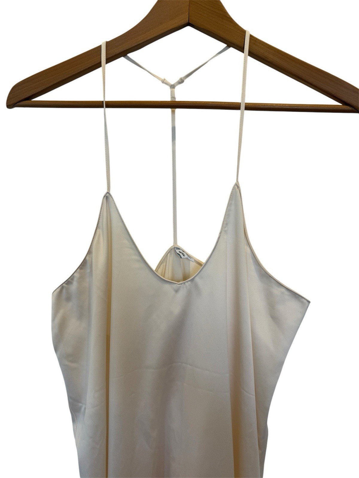 Nordstrom Ivory Sexy Romantic Evening Slip Nightgown Sleep Maxi Dress M