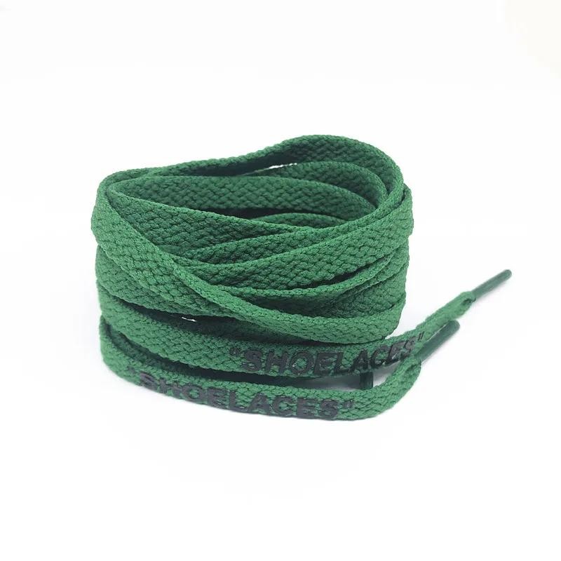 Silicone Printing Shoelaces with Zip Tie Off White the Ten Shoelaces for Sneaker