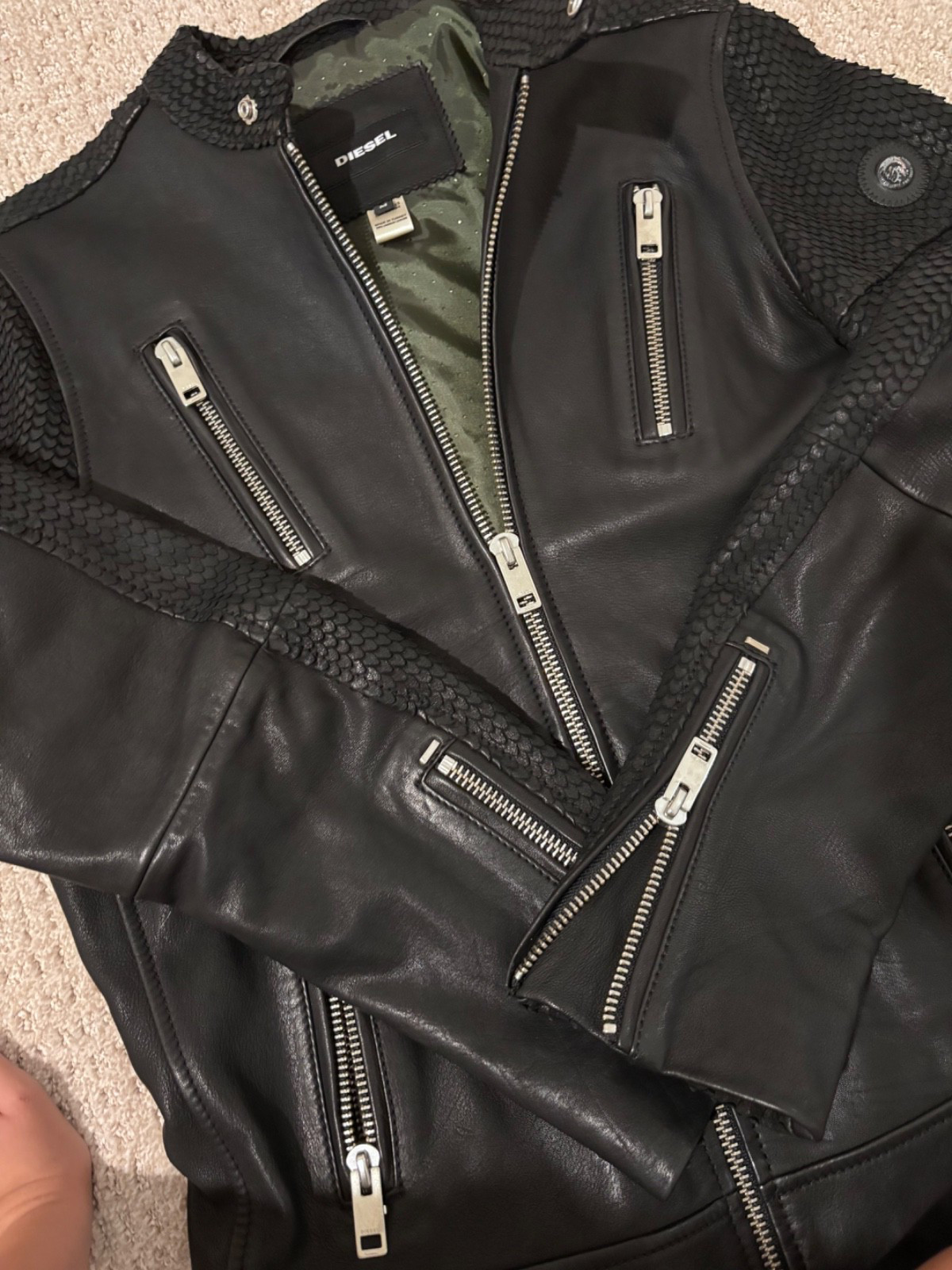 Diesel L-Rambo Leather Jacket
