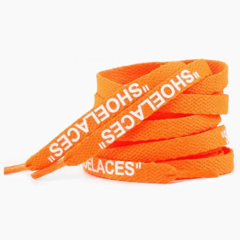 Silicone Printing Shoelaces with Zip Tie Off White the Ten Shoelaces for Sneaker
