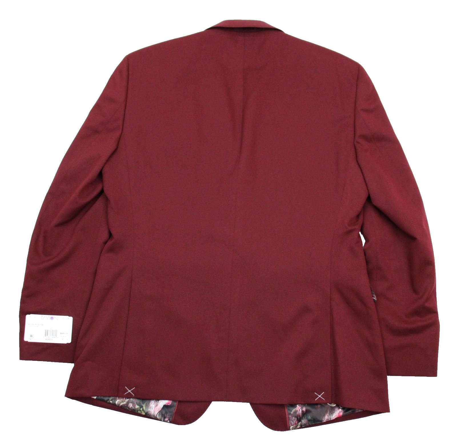 Tayion Suit Jacket 42 R Mens Red Solid Classic Fit Peak Blazer Sport Coat $360