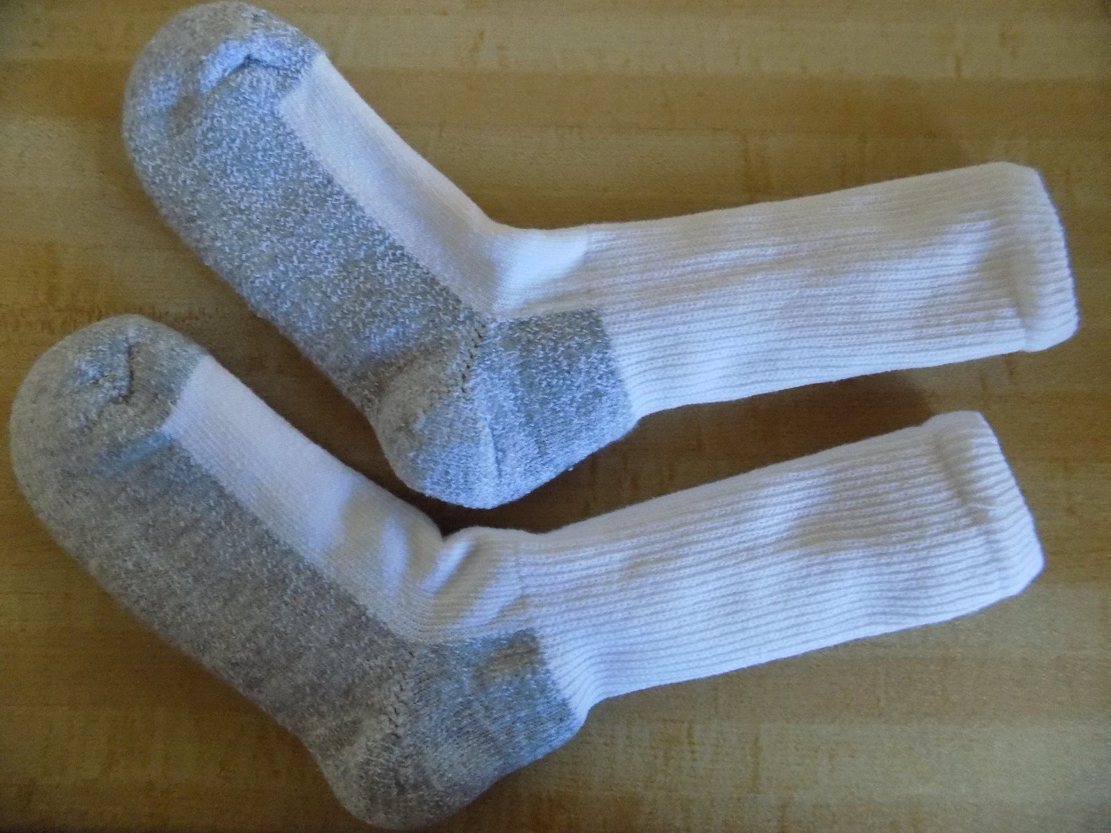 6 PACK COSTCO HEAD POWER CUSHIONED SOCKS WHITE MEN’S SIZE 9-11 CUSHION / NWOT