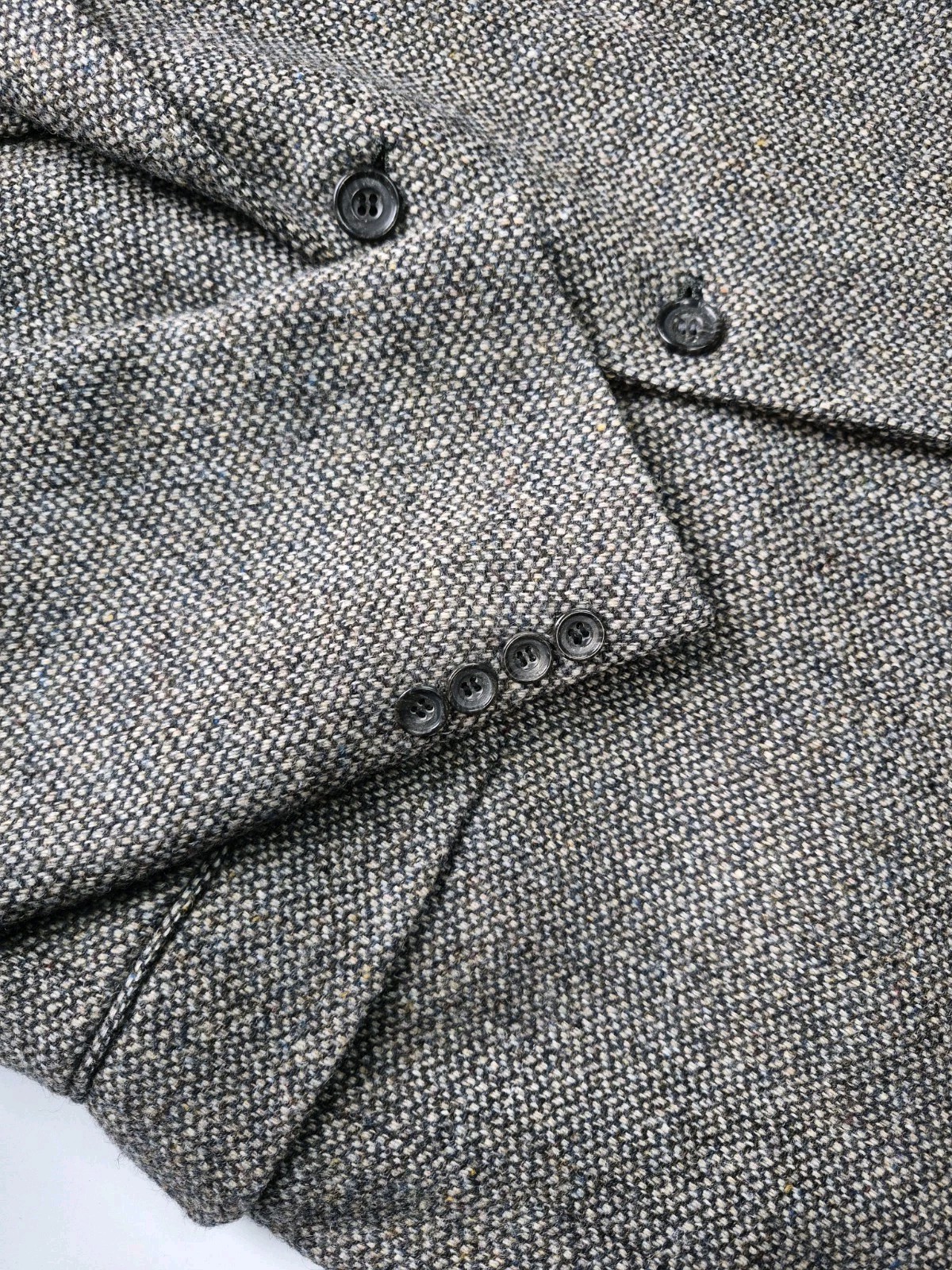 🇺🇸 Vtg Executive Collection Mens Sports Coat 43R Gray 2 Button Tweed