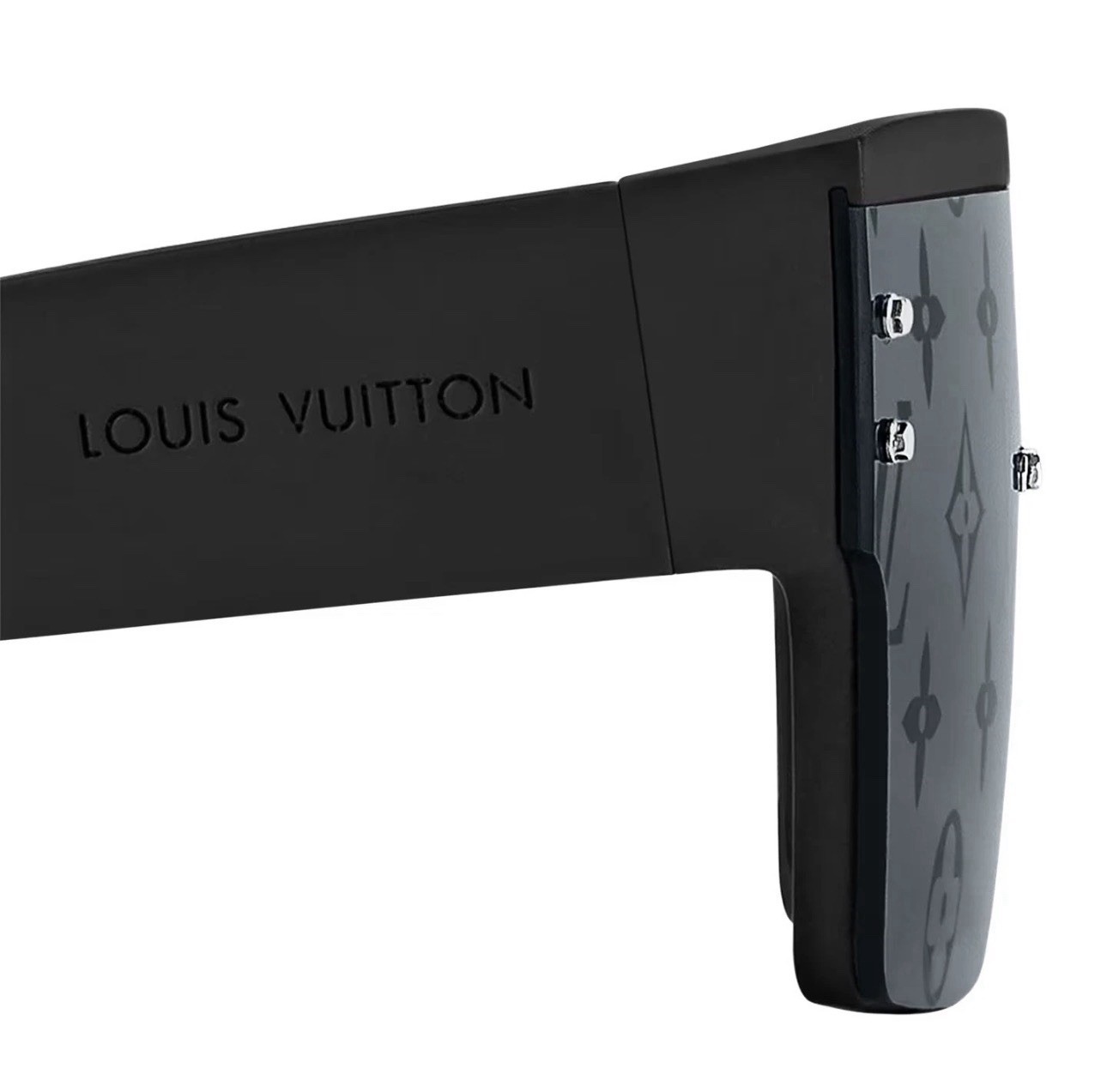 Louis Vuitton Logo Monogram Waimea Sunglasses Z1583E Unisex Black