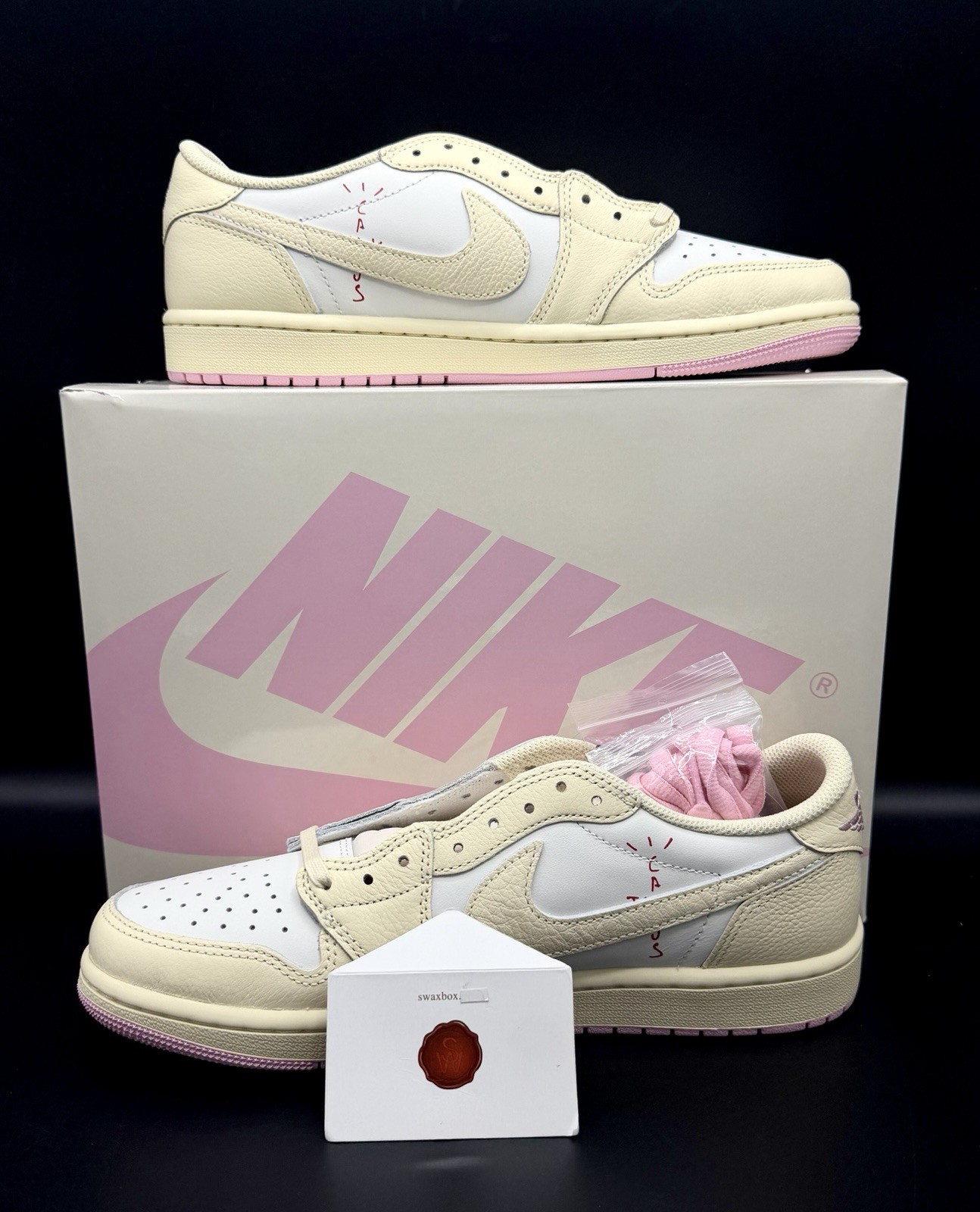 Travis Scott x Air Jordan 1 Low OG SP “Shy Pink” IQ7604-100