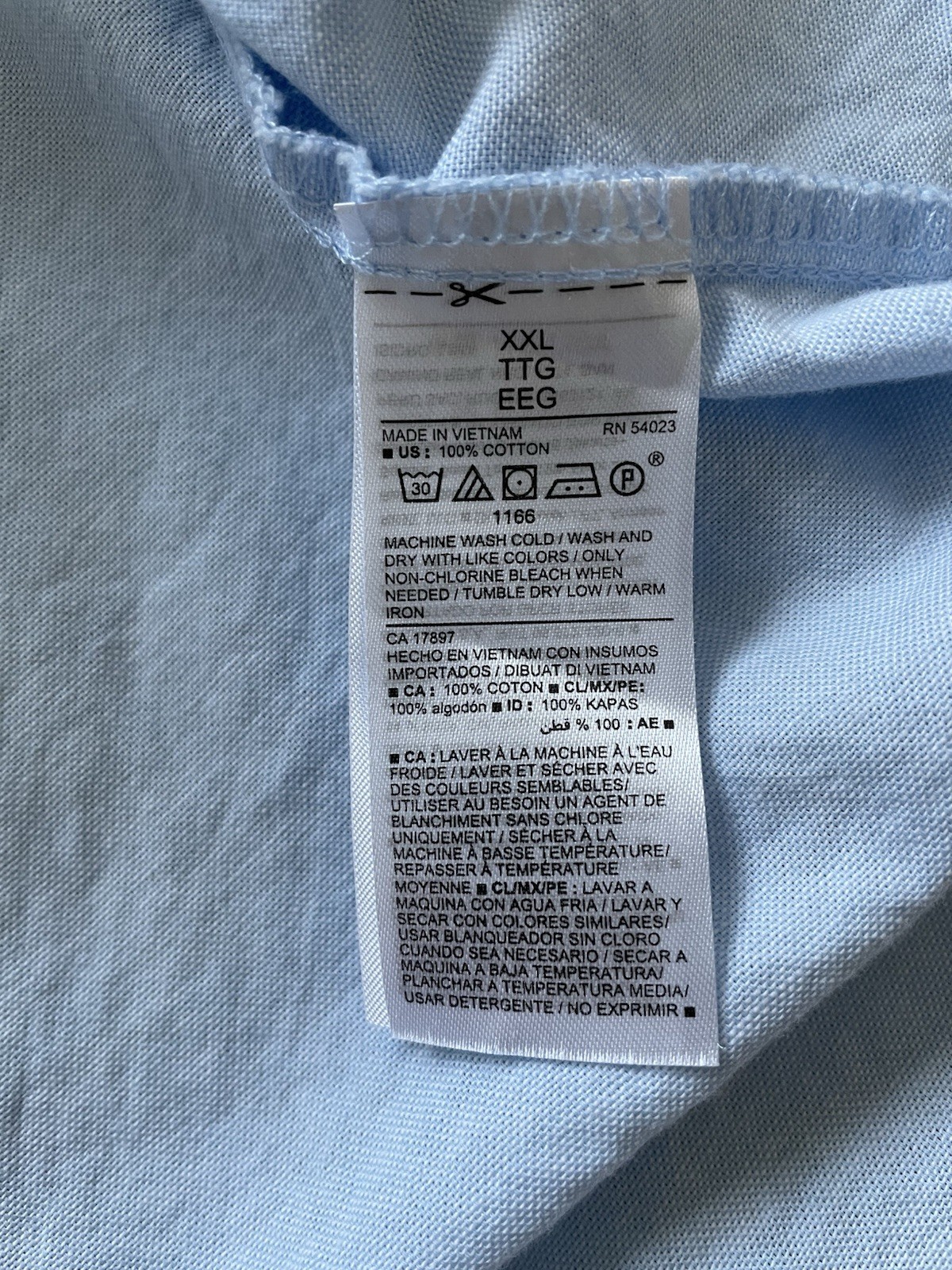 Old Navy Classic Women’s Shirt XXL Blue Oxford Button Front 100% Cotton Top