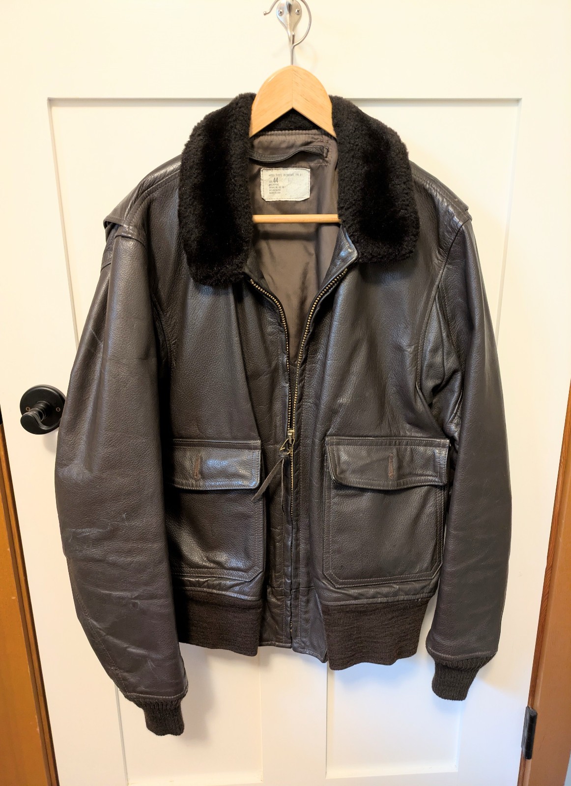 Leather Bomber Jacket – Orchard Flyer’s Intermediate, Type G-1 size 44