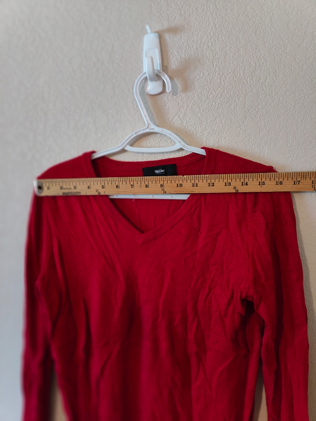 Massimo Red Long Sleeve Medium Red Measurments In Photos Returns Accepted