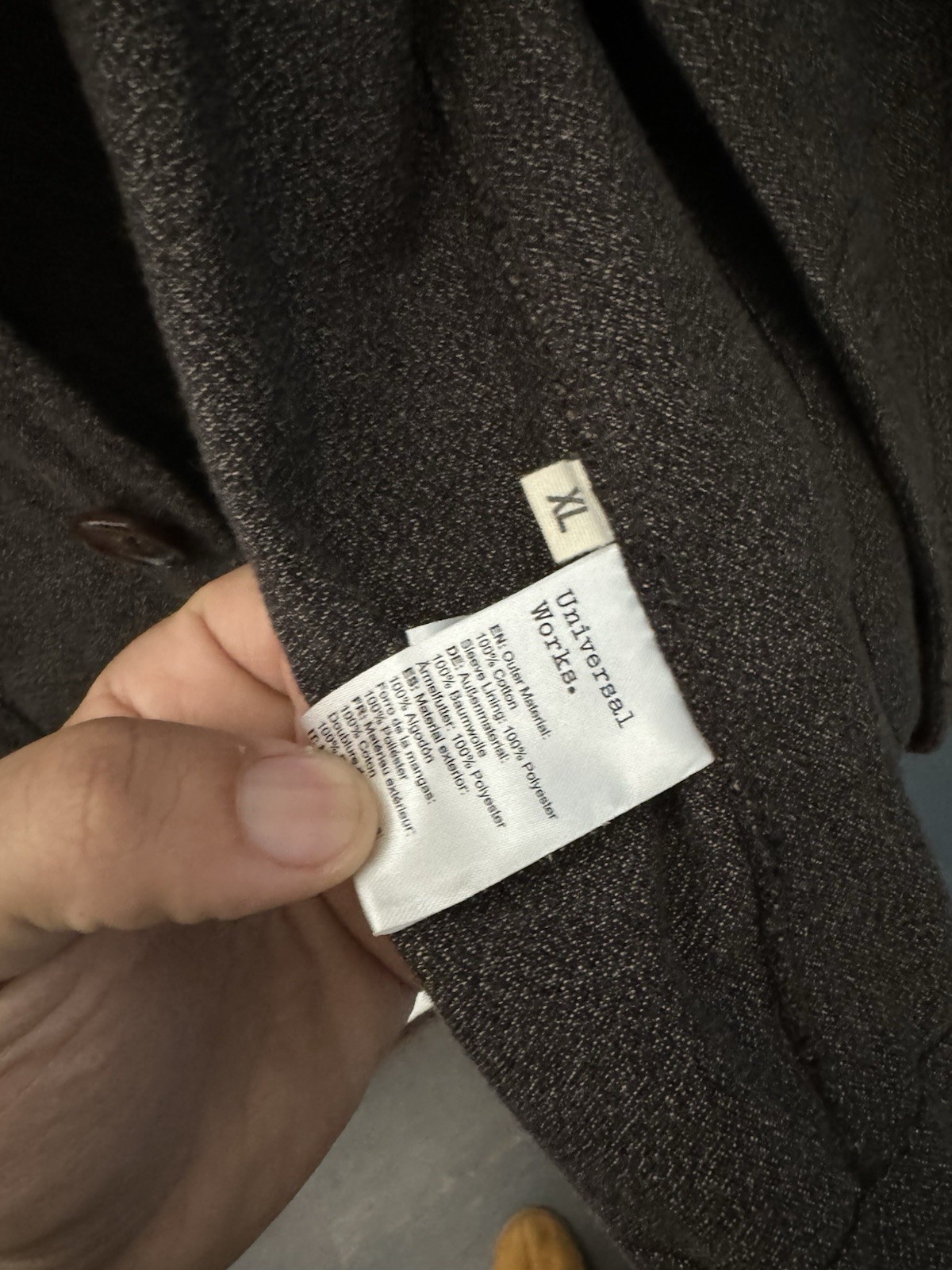 Universal Works Men’s Gray Work Jacket XL