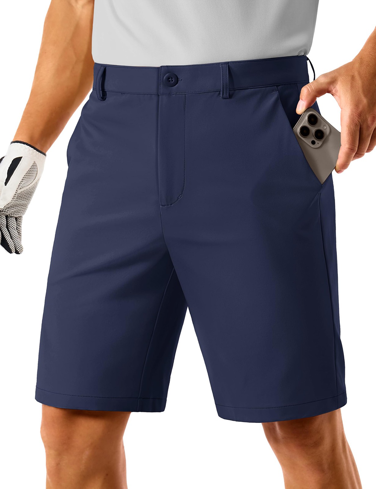 Men’s Golf Shorts 9 Inch Stretch Lightweight Dress Work Casual Shorts Quick Dry