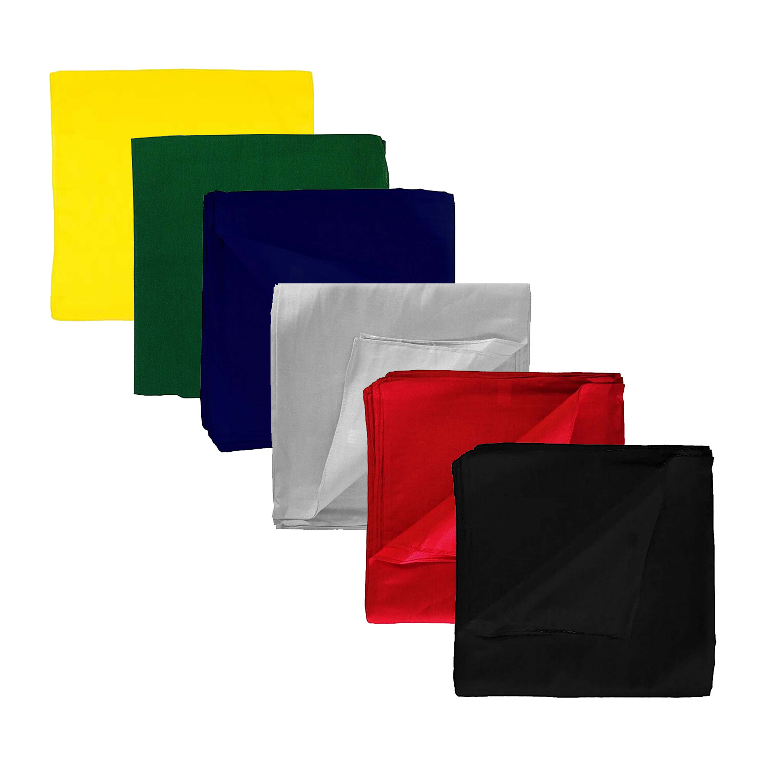 Solid 100% Cotton Unisex Bandana