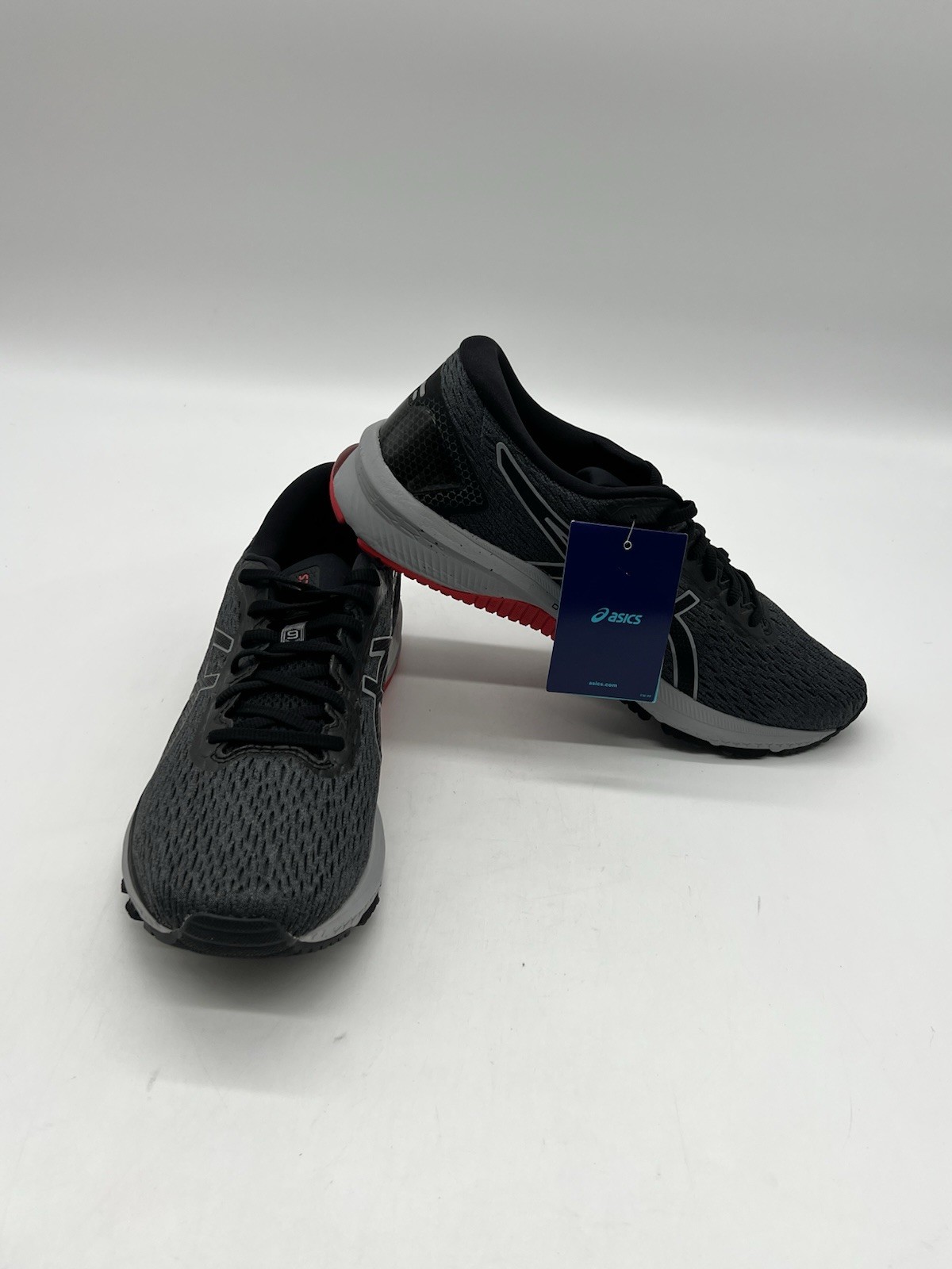 Asics GT-1000 9 Men’s Sz 10.5 Carrier Grey/Black Mesh Running Sneakers Shoes.