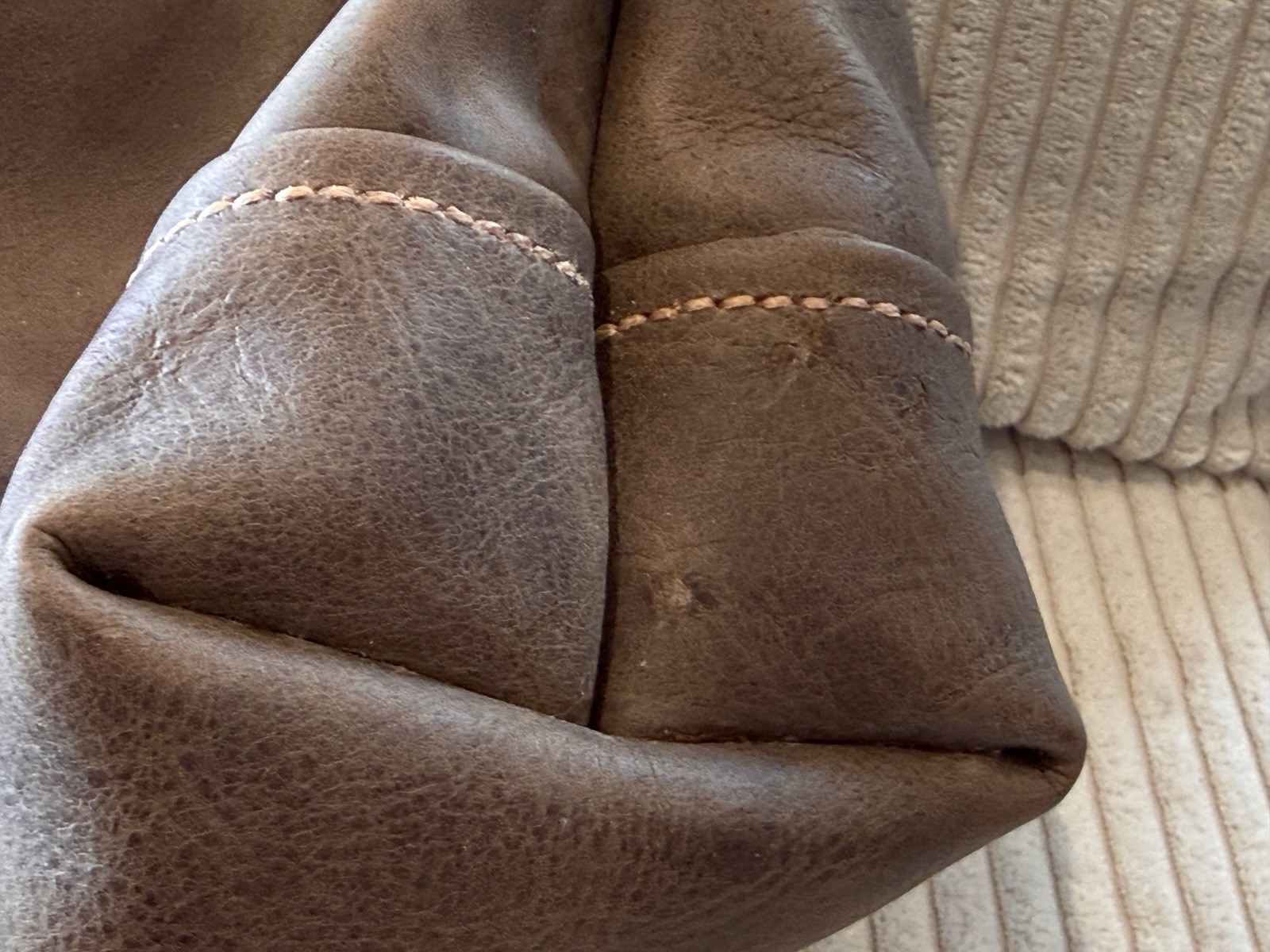 Hand Stitched Genuine Leather Small hand tote Bag