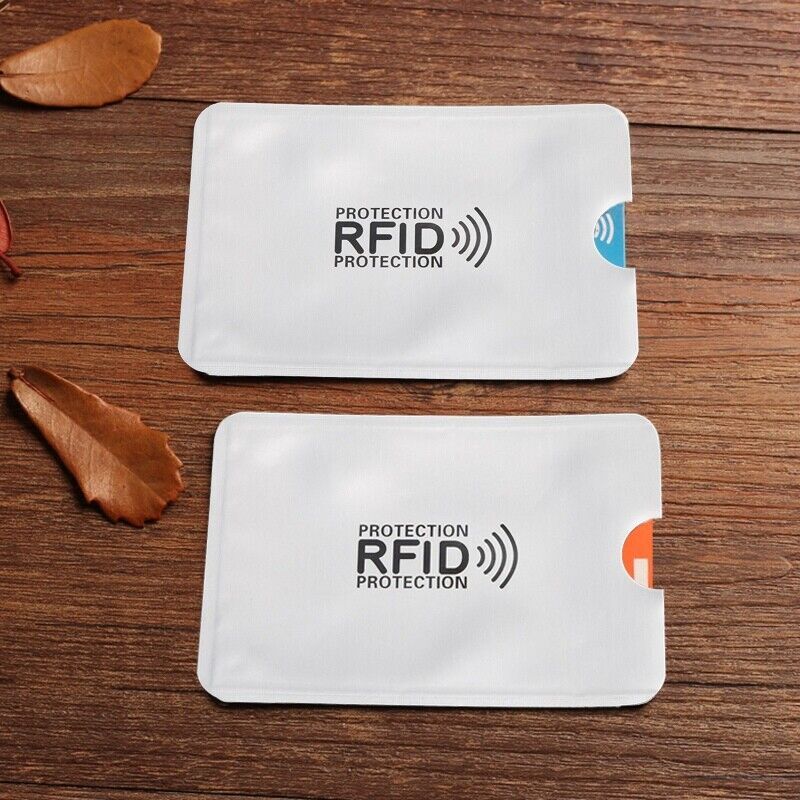 10RFID Blocking Sleeve Credit Card Protector Anti Theft Safety Shield Case Cover