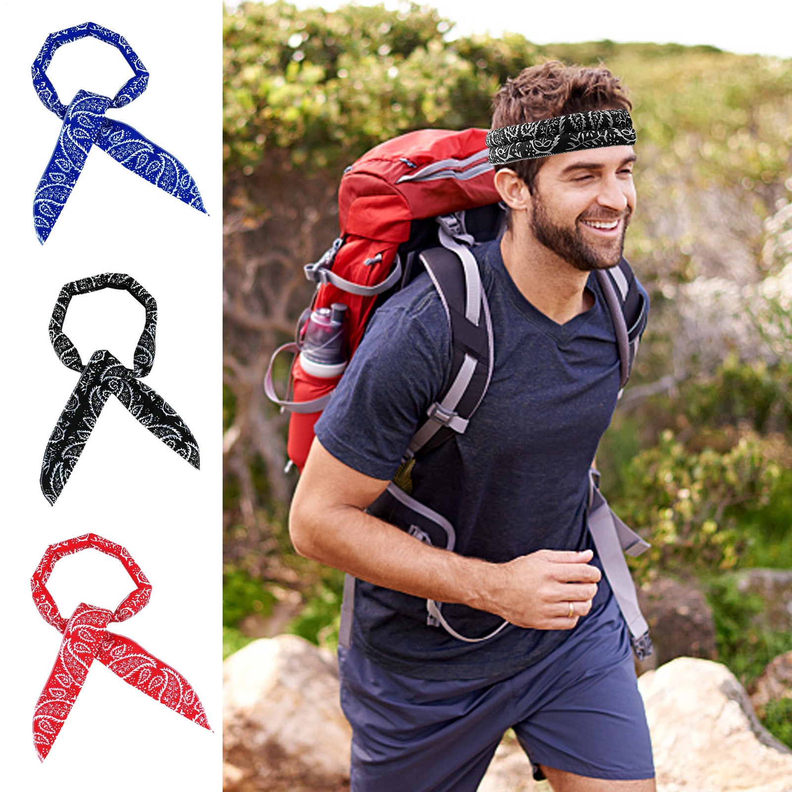 Neck Wrap Headband Cooling Bandana Scarf Cooling Bandana for Neck