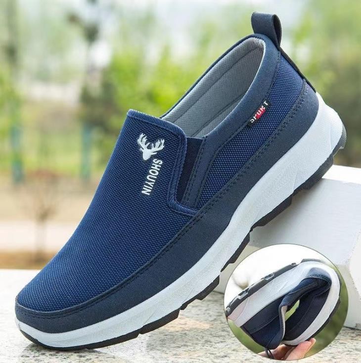 Comfort Breathable Orthopedic Travel Plimsolls, Cna Trop Shoes for Men Slip-on