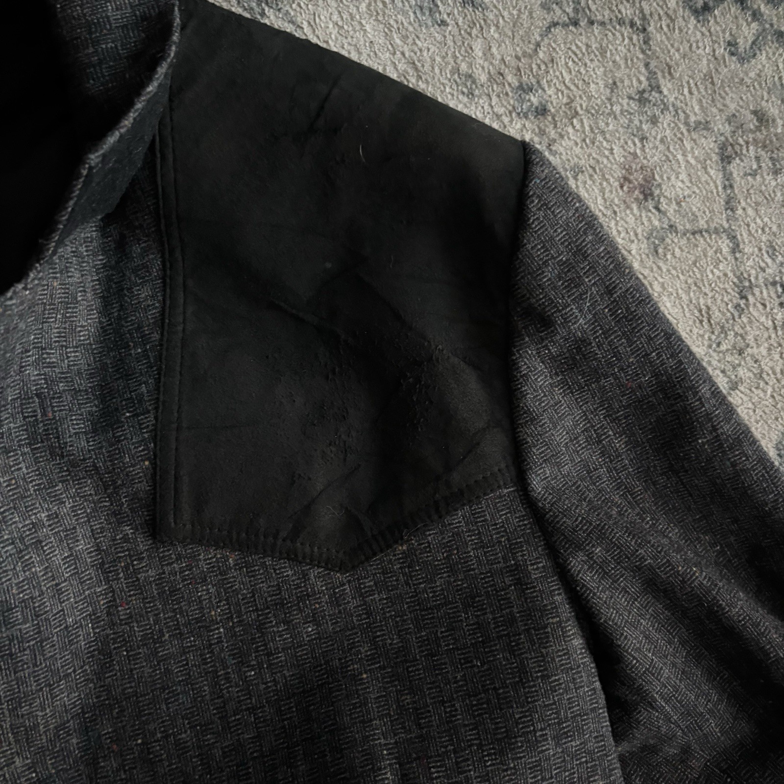 Vintage Pendleton Made In USA 100% Virgin Wool Grey Men’s Blazer Size 44 Long
