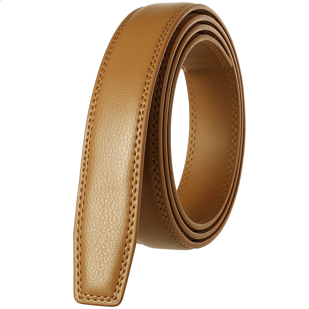 3.1cm Business Men’s Automatic Buckle Belt Multicolor Leather Ratchet Strap Gift