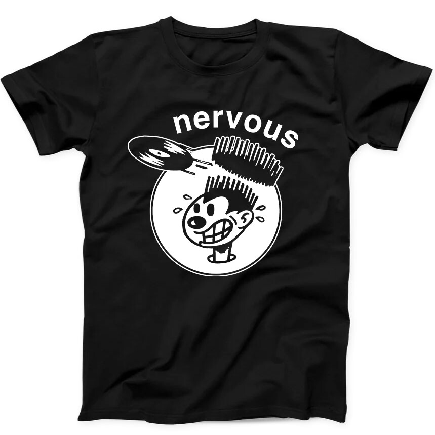 Nervous Records Hip Hop House Music Funny Best Seller Gift Tee Black T Shirt