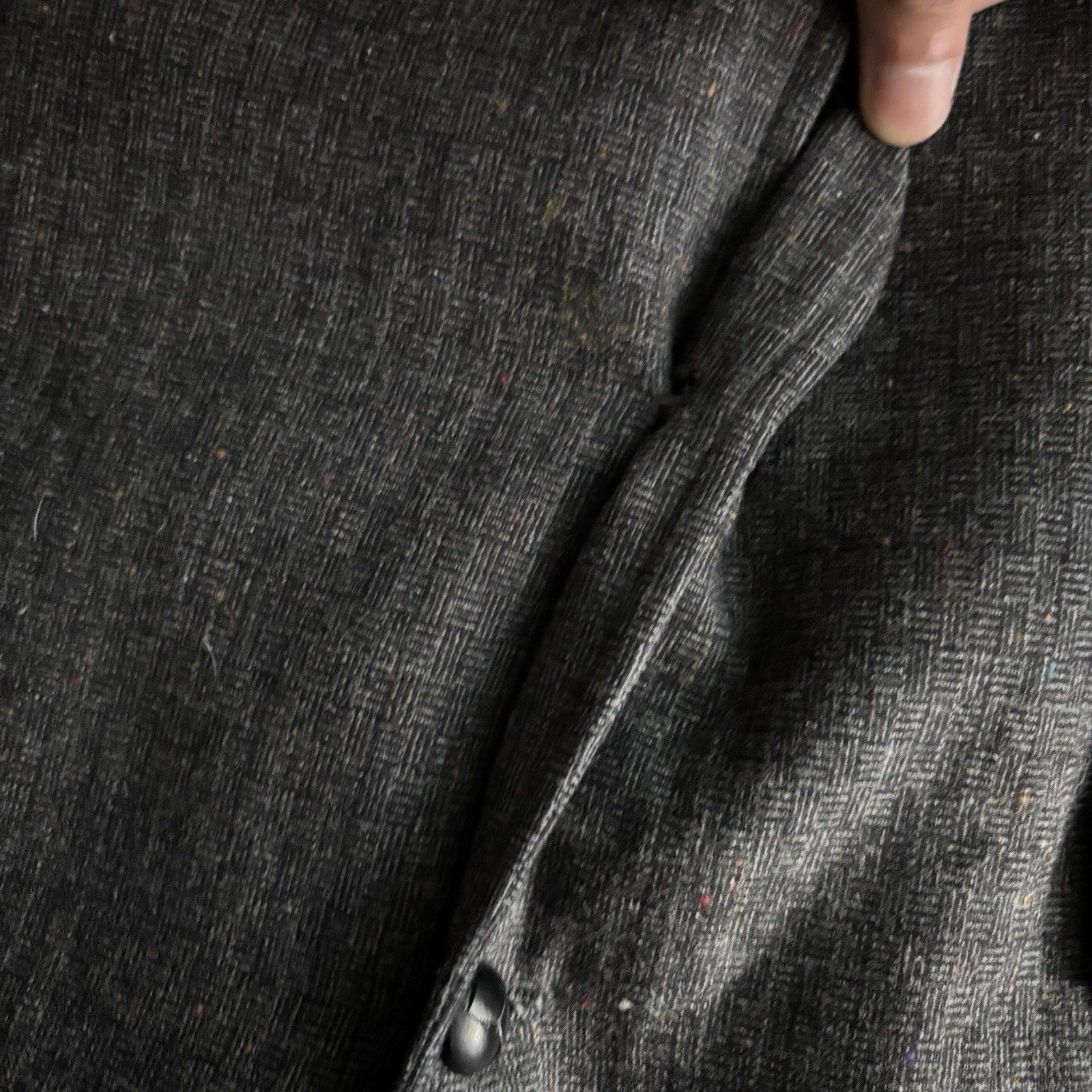 Vintage Pendleton Made In USA 100% Virgin Wool Grey Men’s Blazer Size 44 Long