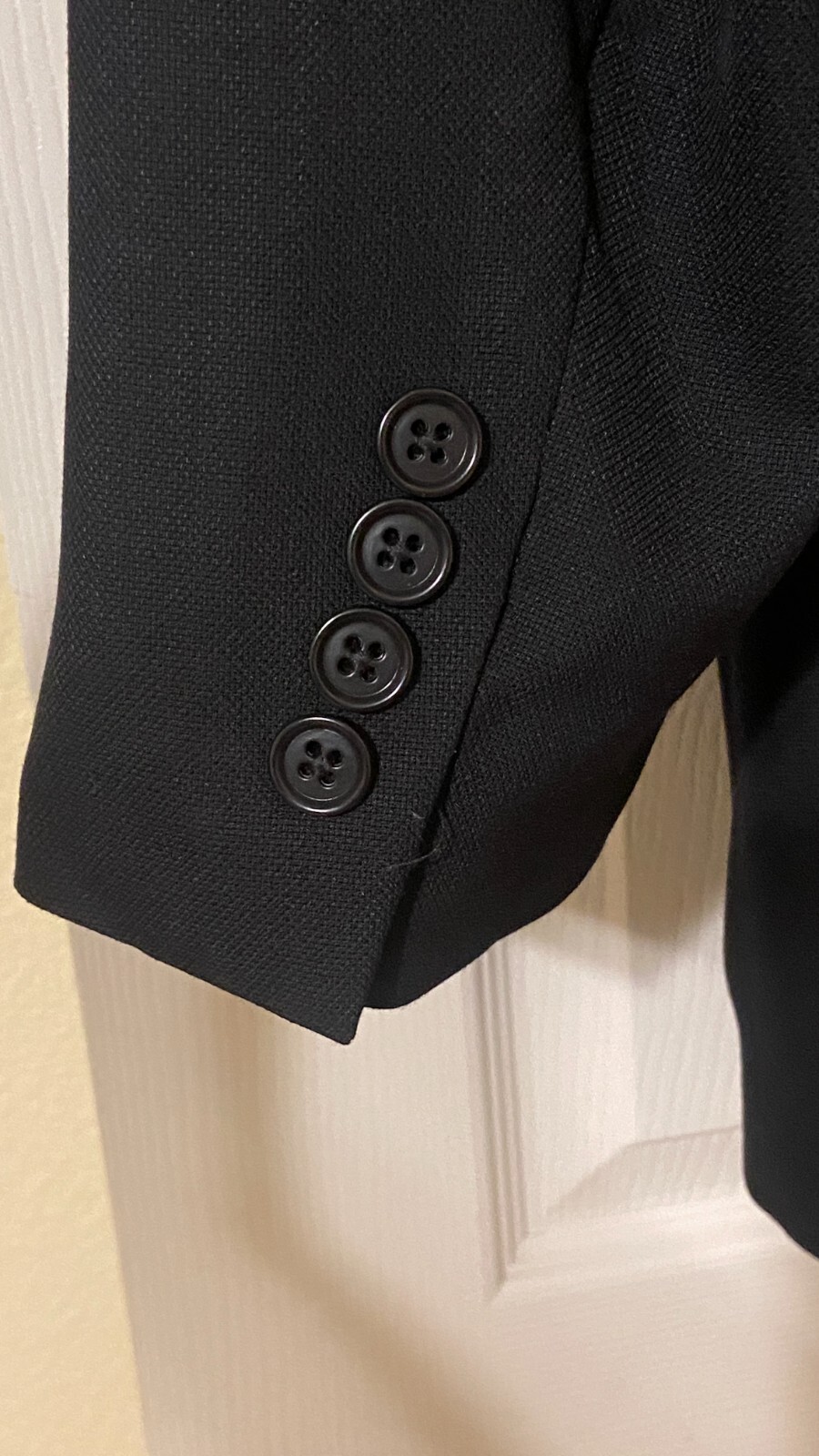 Croft & Barrow Men’s Classic Fit Sport Coat Jacket 40R Black 2-Button Polyester