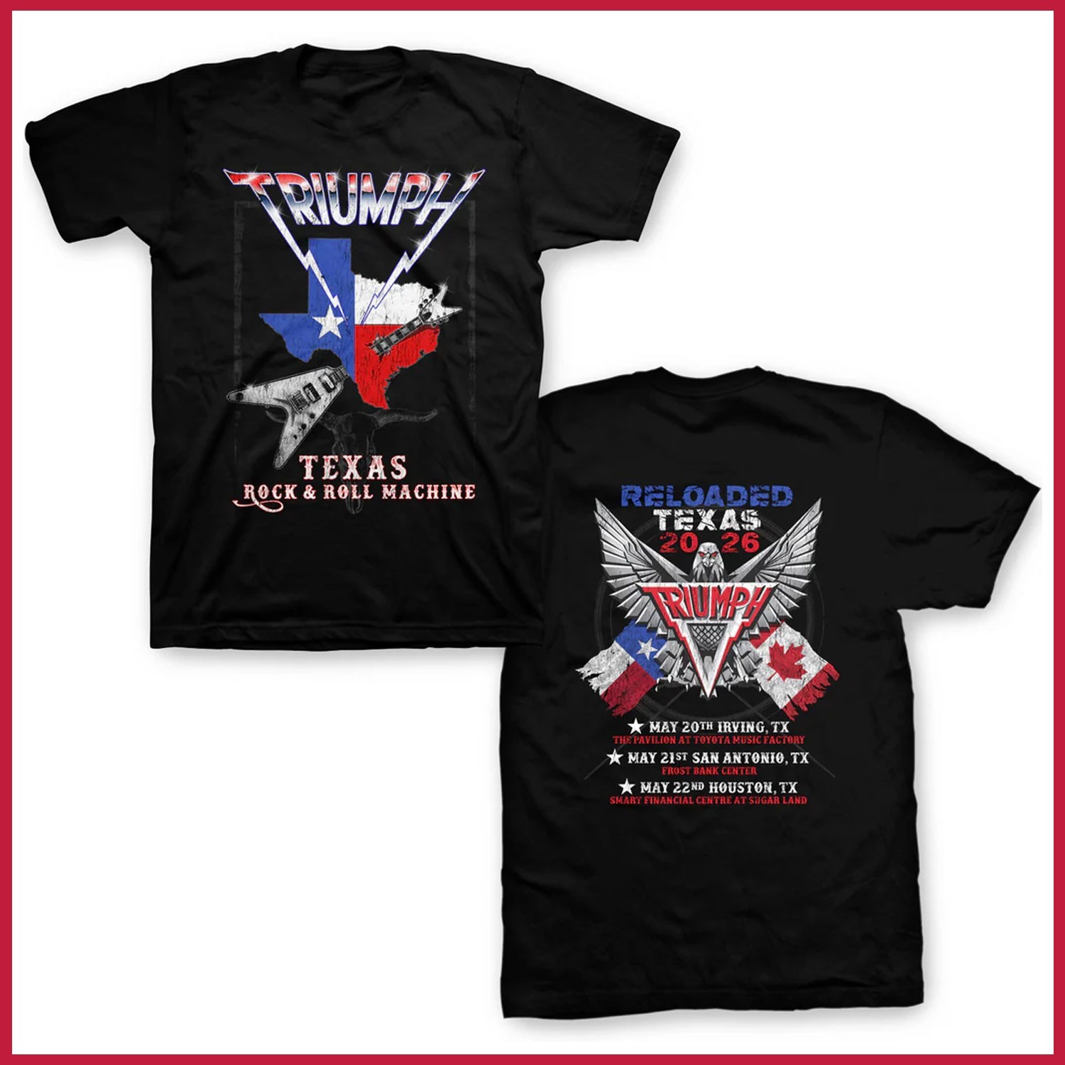 HOT NEW – Triumph x Texas Rock and Roll Machine T-Shirt Reprint Gildan for fans