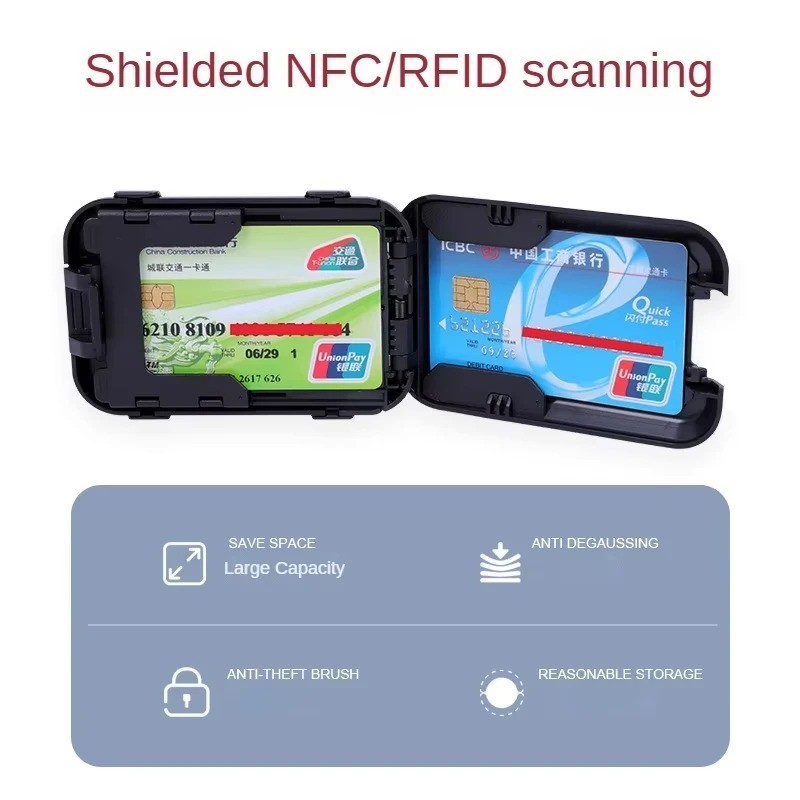 New Slim Mint Wallet Ultra-thin Rfid-blocking As-seen-on-tv Id Theft Protection
