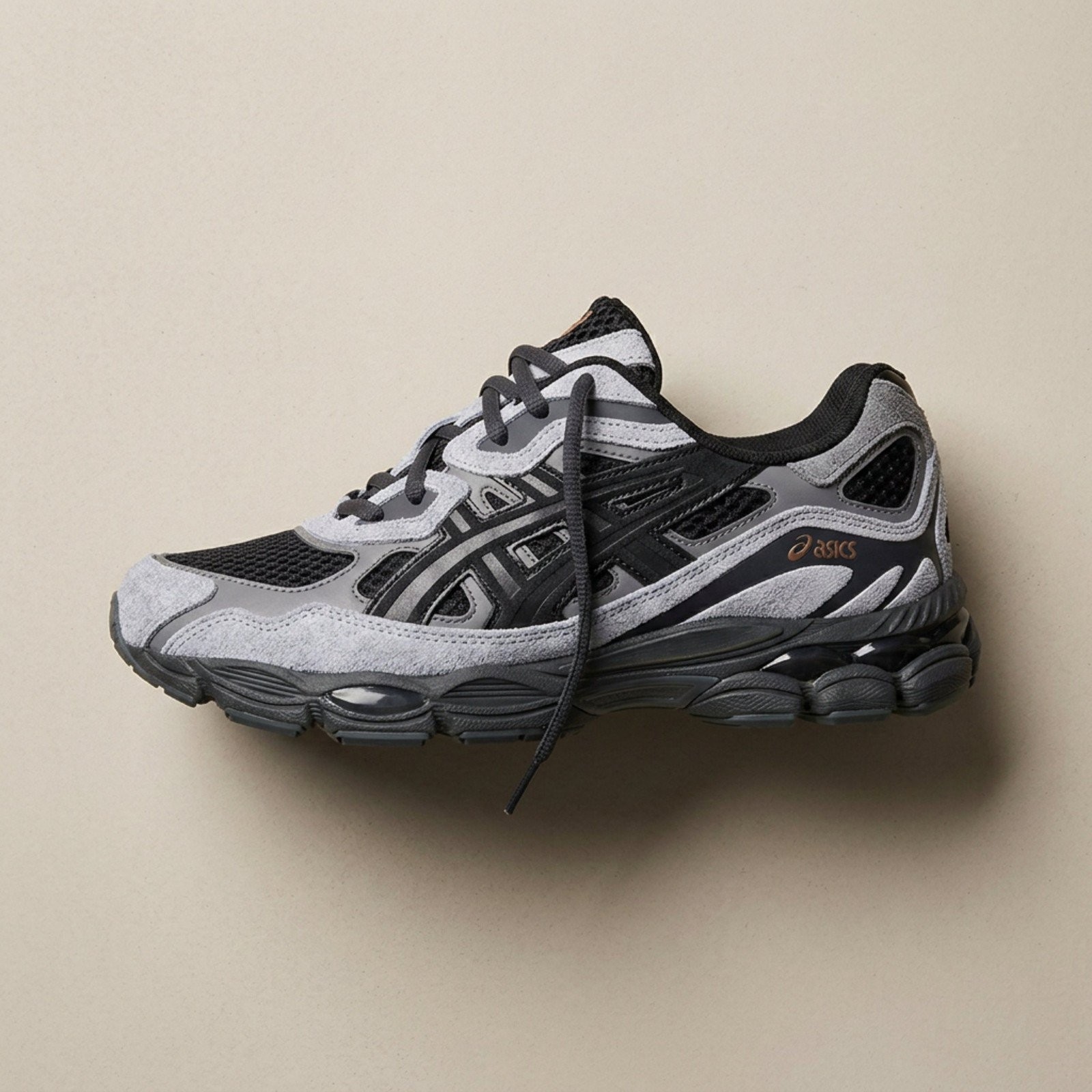 ASICS Gel-NYC Black Cement Grey 1203A897-001 Men New