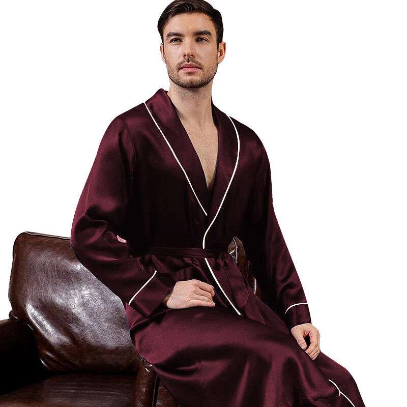 Mens Silk Satin Super Soft Robe – 5 DAY DELIVERY USA -Seller -FAST SHIP !!!!