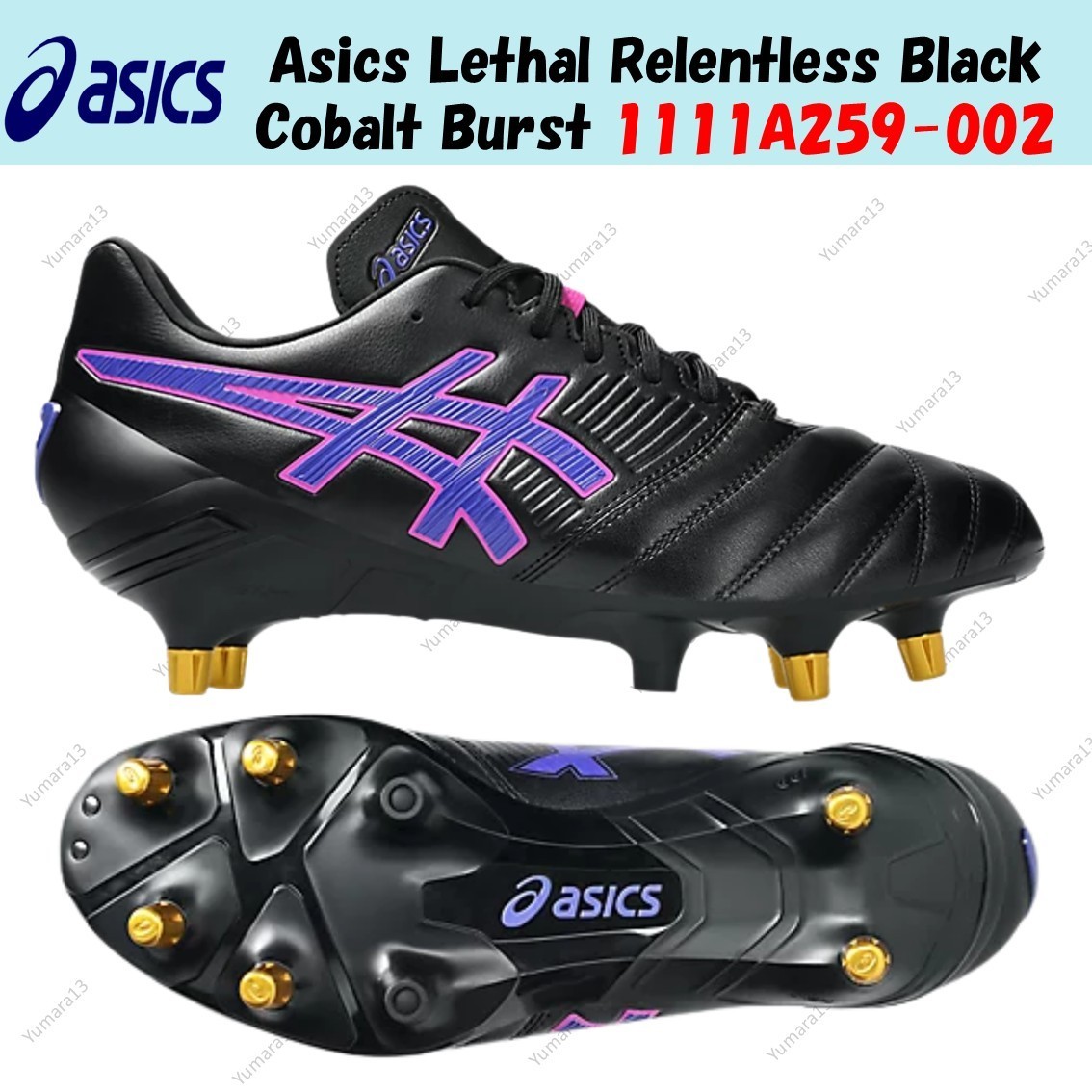 Asics Lethal Relentless Black Cobalt Burst 1111A259-002 Men’s Size