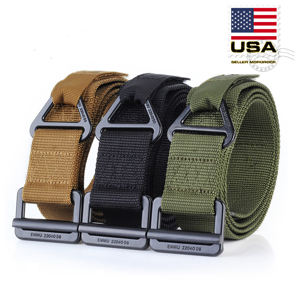 Adjustable Nylon Waistband Outdoor Combat Rescue Rigger Military Tactical Belt