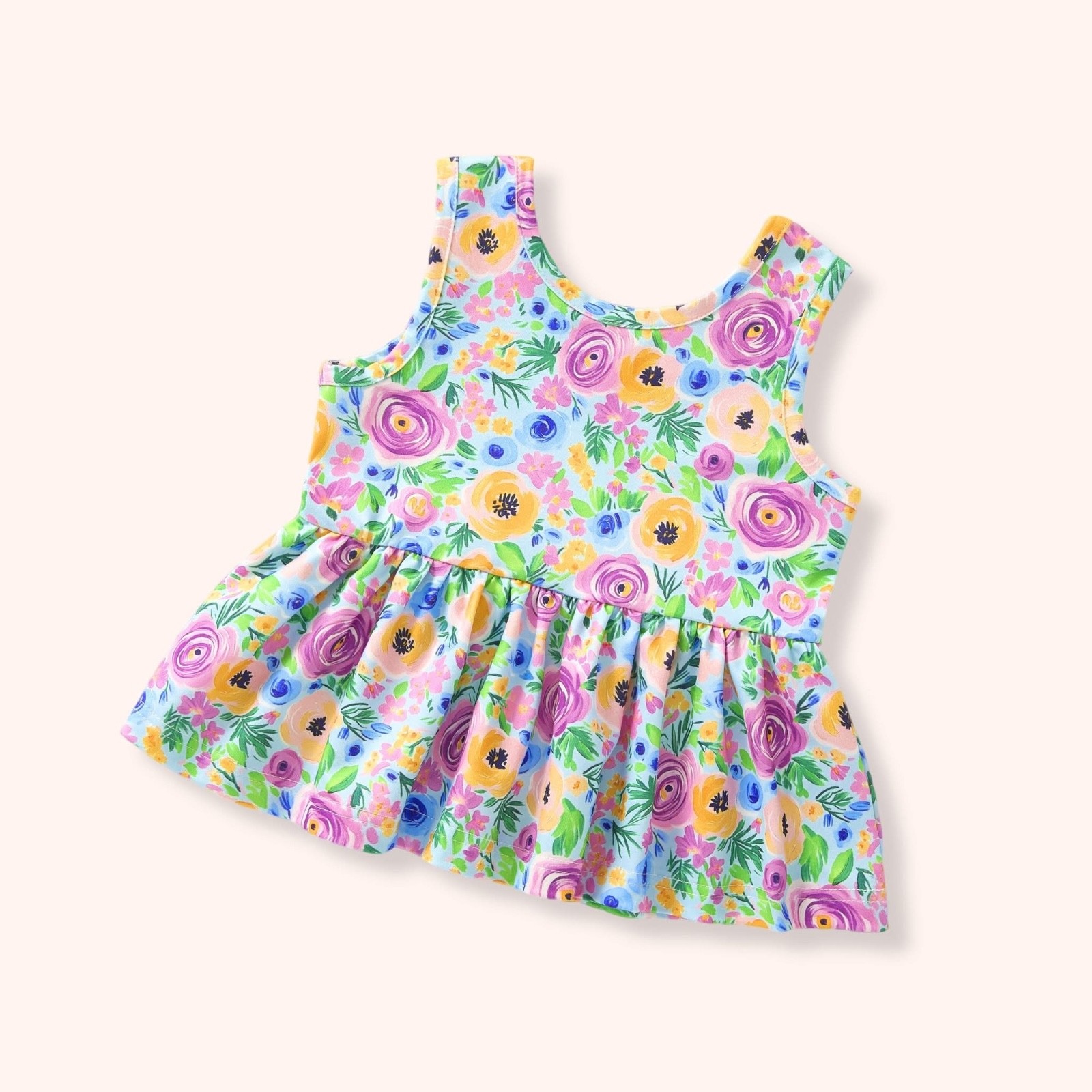 Pete + Lucy Summer Capsule Girls Floral Sleeveless Top in Size 6/6X
