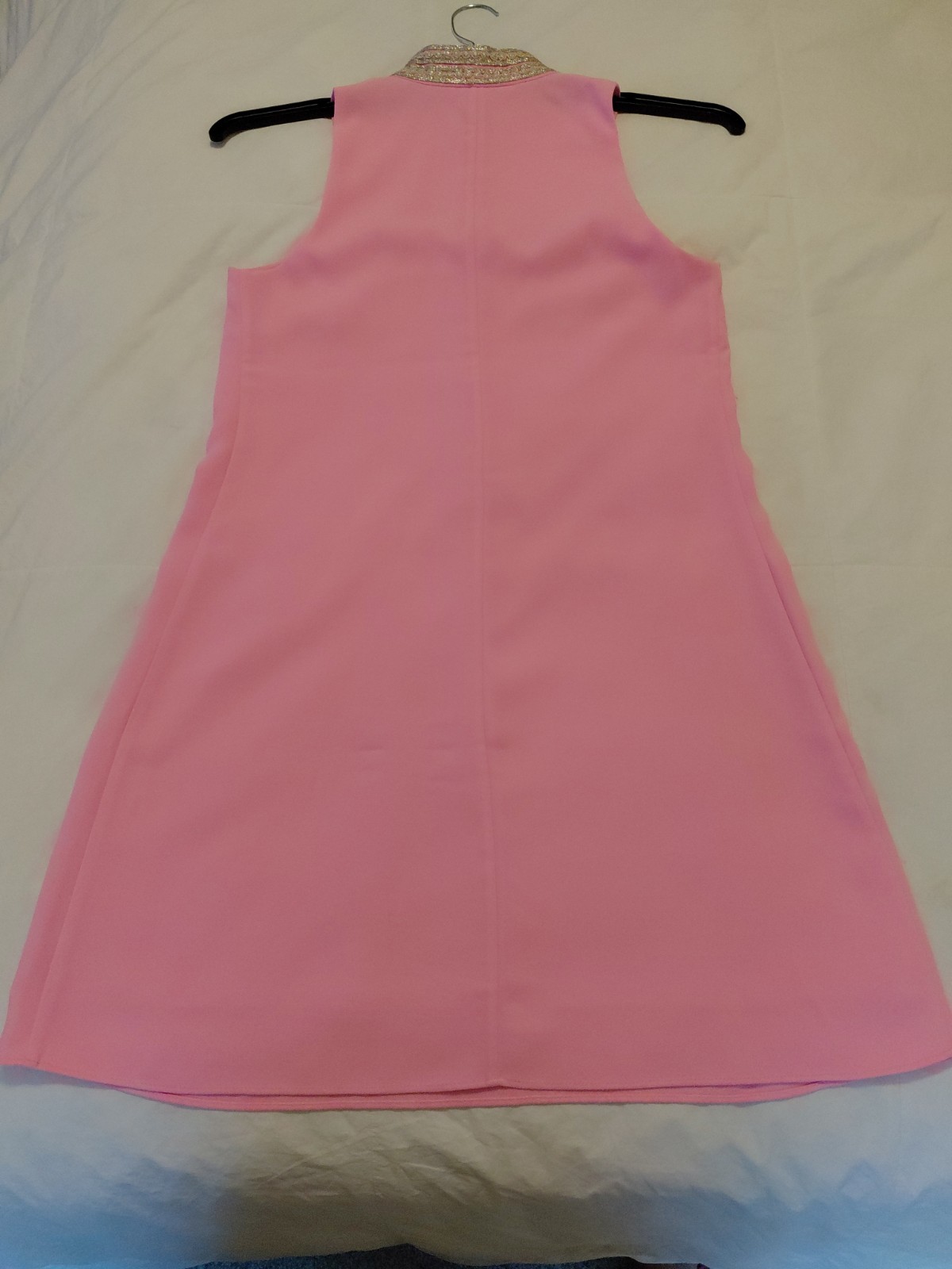 $258 NWOT Lilly Pulitzer JANE HIGH COLLAR SHIFT DRESS Pelican Pink Gold 0
