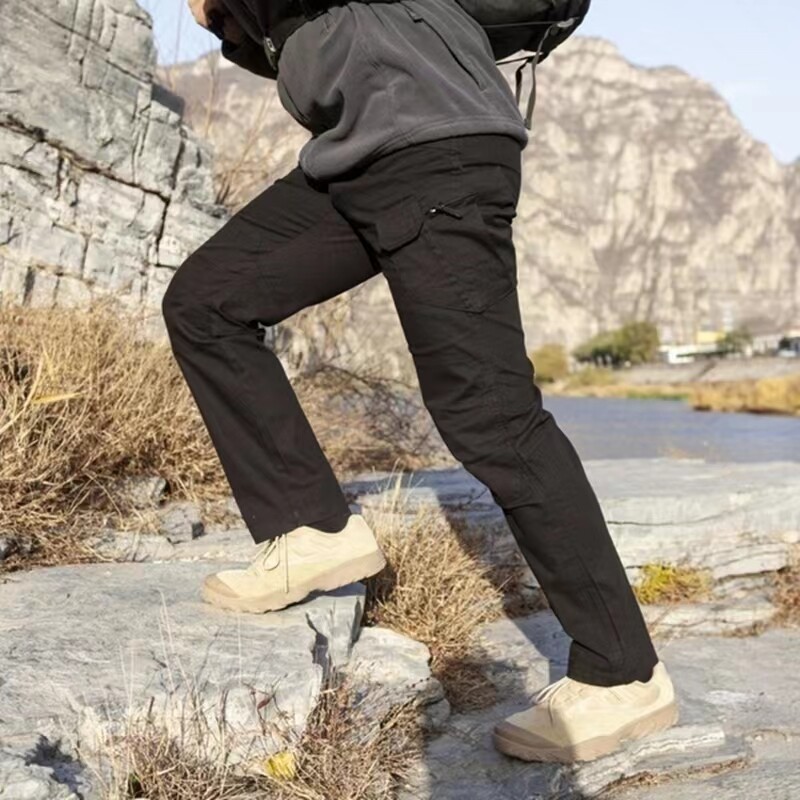 Mens Cargo Pants Tactical Waterproof Work Trousers Outdoor Hiking Combat Pants