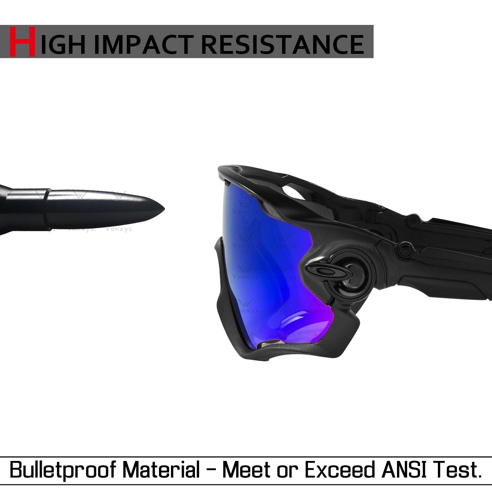 Polarized Replacement Lenses for-Oakley Breadbox OO9199 56mm Anti scratch