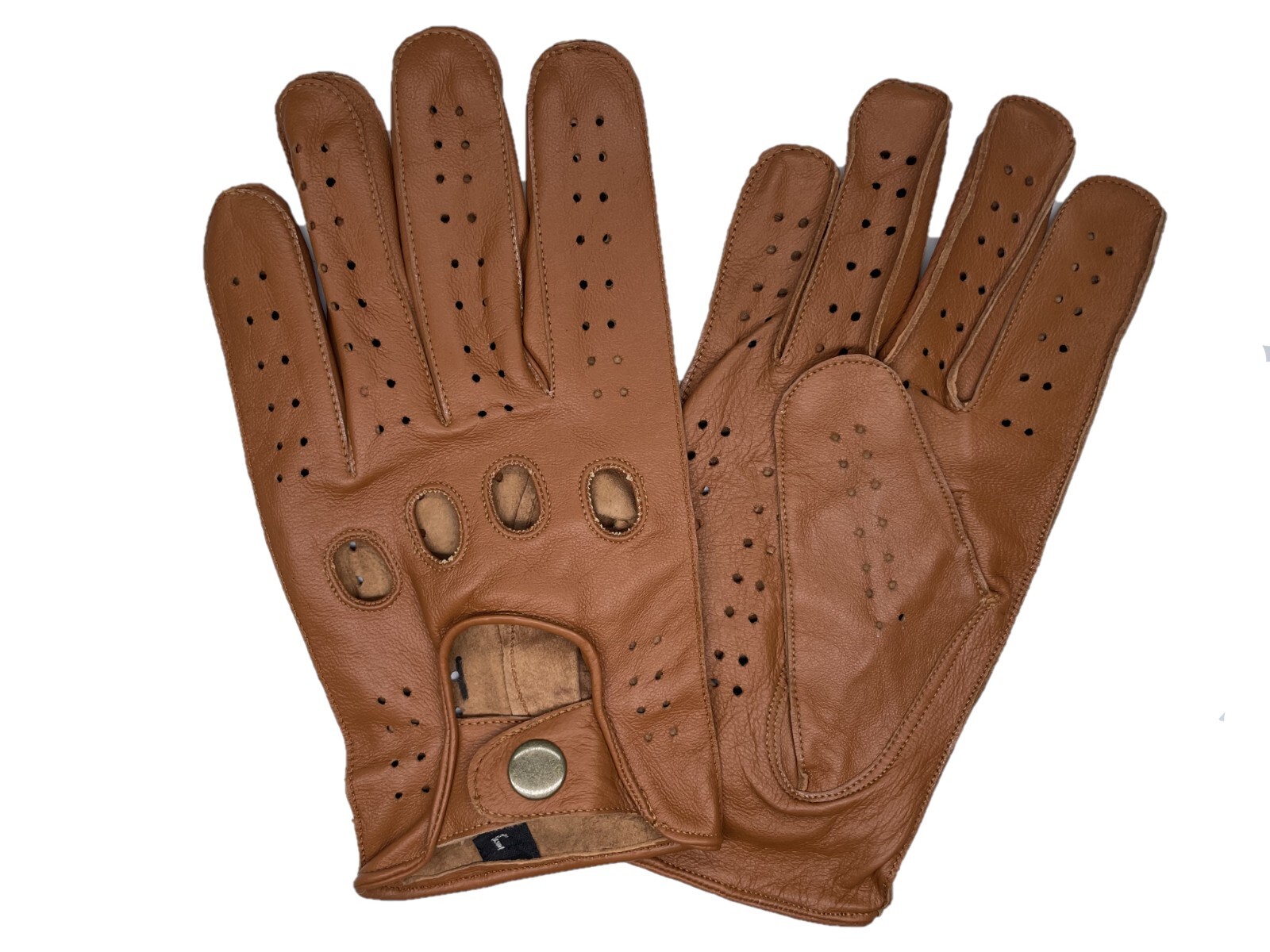 MEN’S CHAUFFEUR SHEEPSKIN LEATHER CAR DRIVING GLOVES (Finished Sewn Knuckles)