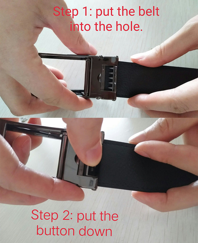 COMFORT CLICK Leather Belt Automatic Adjustable Men Gift As Seen On TV US Seller