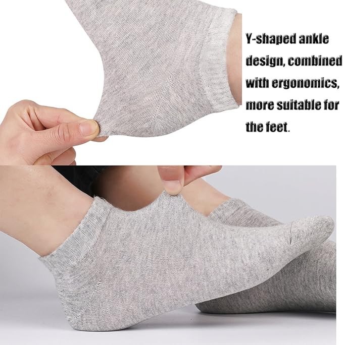 3-9 Pairs Mens Plain Solid Cotton Sports Ankle Athletic Socks Low Cut Size 8-12