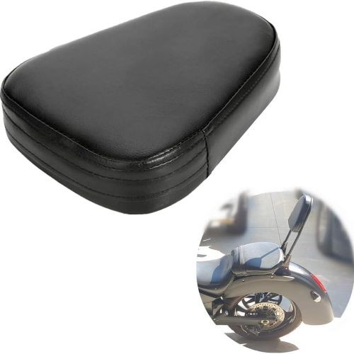 Universal Motorcycle Synthetic Leather Rear Sissy Bar Backrest Cushion Pad – Bla