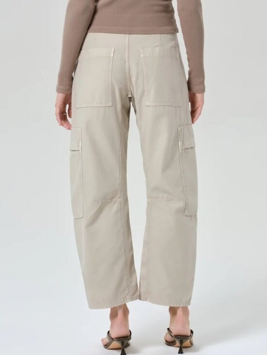 NEW $248 CITIZENS OF HUMANITY MARCELLE LOW SLUNG CARGO PANTS IN BRN QTZ SIZE 28