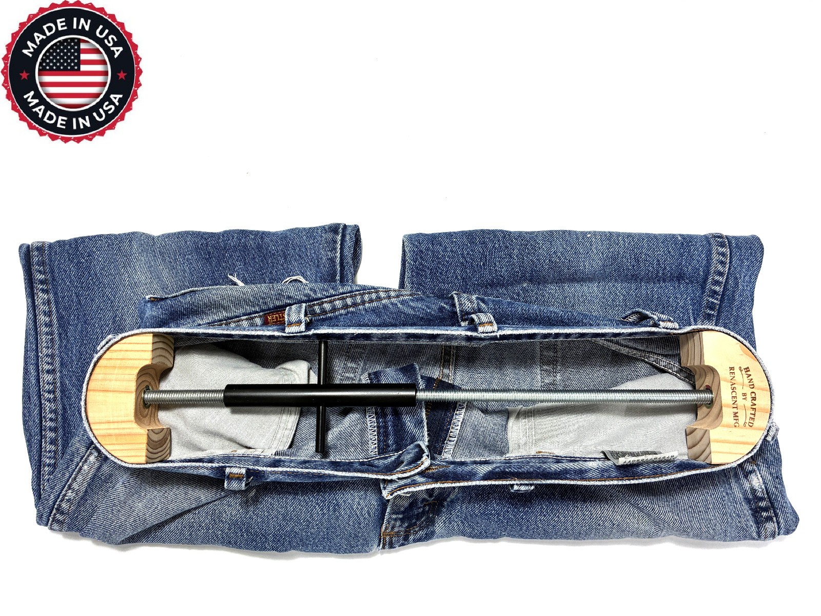 Waistband Stretcher for pants/jeans – 31″ to 38″ Waist – STEEL & WOOD (Medium)
