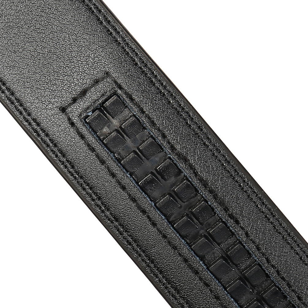 3.1cm Business Men’s Automatic Buckle Belt Multicolor Leather Ratchet Strap Gift