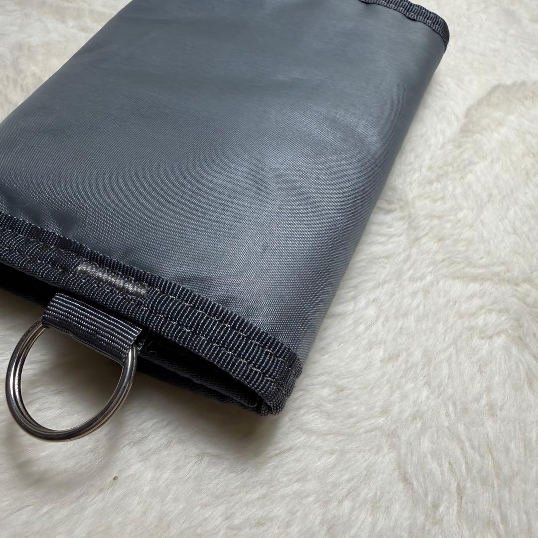Porter Yoshida Tanker Capsule Wallet Gray Used Compact Card Holder