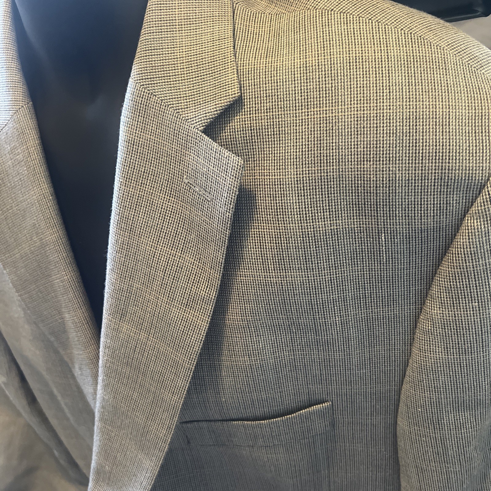 Ralph Lauren Mens 50L Gray Wool-Silk-Linen Blend Y2K Blazer Sport Coat Jacket