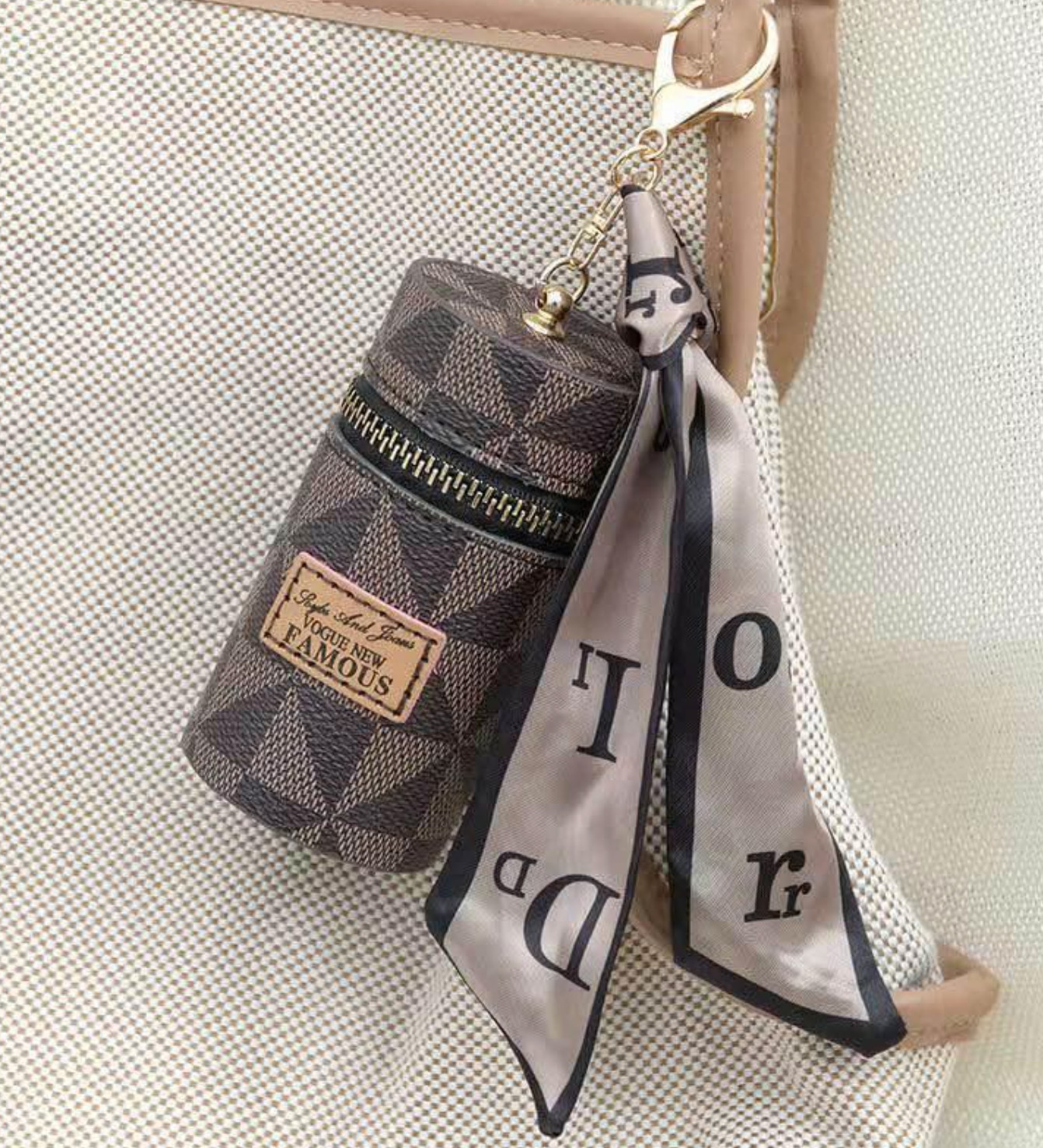 USA Seller – Luxury Lipstick holder keychain bag pendant