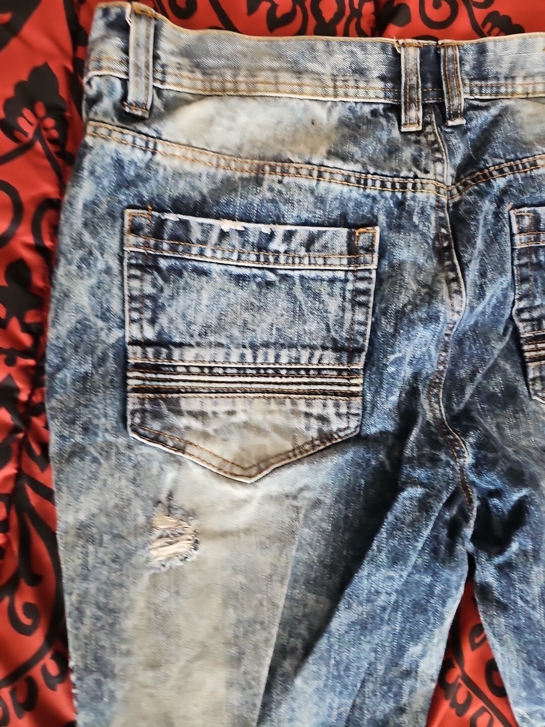 Southpole 34 X 32 Embroidered Front Jeans Fast Shipping Returns Accepted