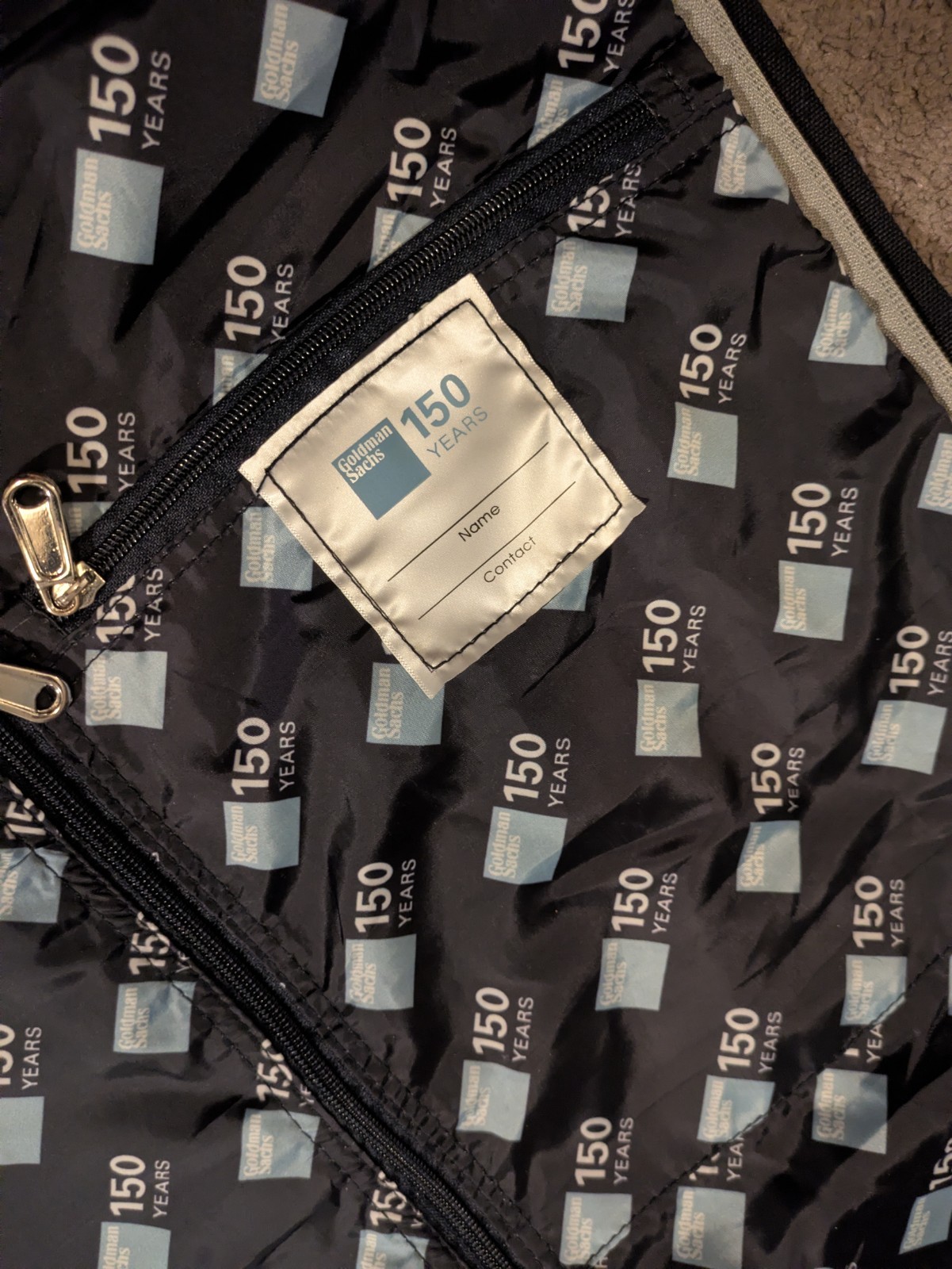 Scarborough & Tweed Goldman Sachs 150 Year Canvas Duffel Garment Bag w/ Dust Bag